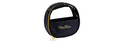 Cosmetiquera estampada con cierre