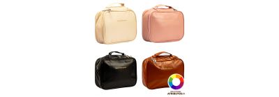 Cosmetiquera estampado elegante zipper