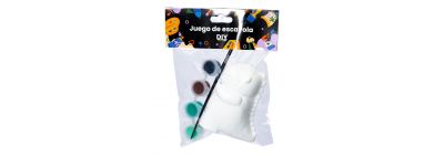 Figura dragón gordo de yeso