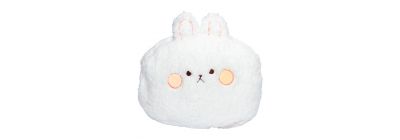 Almohadón conejo blanco y rosado