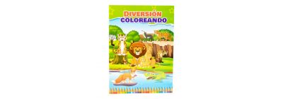 Libro colorear animales selva