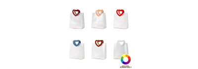 Bolsa plástico diseño corazón