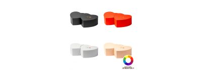 Caja cartón doble corazón