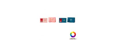 Caja cartón con rosas decorativas