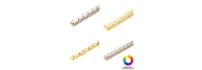 Papel couché estampado rosas