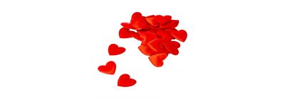 Confeti figura corazón