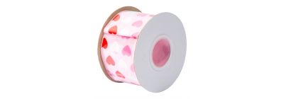 Cinta tela estampado corazones