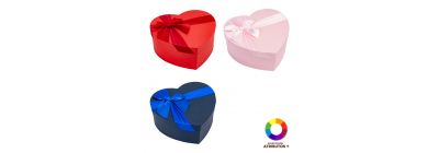Caja corazón lazo rojo