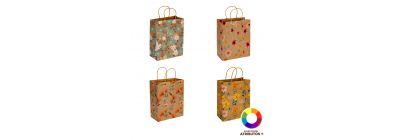 Bolsa kraft estampada