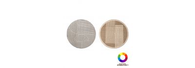 Alfombra afelpada redonda 100cm