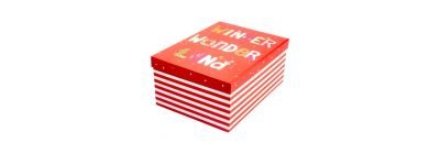 Caja navideña multicolor