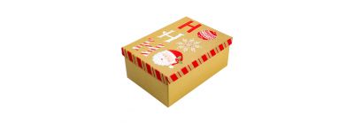 Caja navideña compacta multicolor