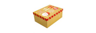 Caja navideña Santa Ho Ho Ho