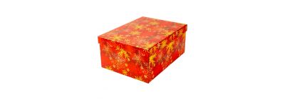 Caja navideña copo de nieve