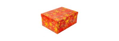 Caja navideña copo de nieve
