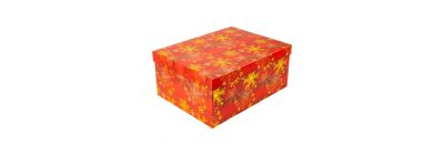 Caja navideña grande multicolor