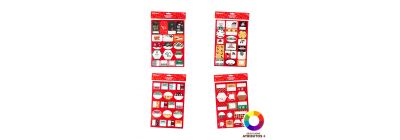 Colilla adhesiva navideña festiva