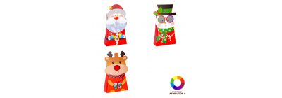 Bolsa regalo estampado navideño