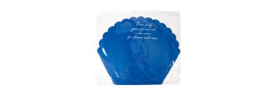 Papel regalo azul y blanco