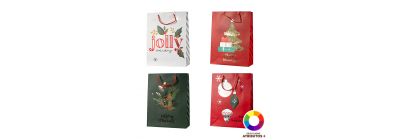 Bolsa papel navideña grande