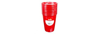 Vaso rojo 12oz