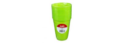 Vaso plástico verde limón 12oz