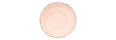 Plato porcelana estampado rosado