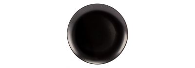 Plato porcelana negro 105 pulg