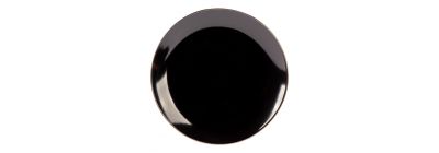 Plato porcelana negro+bronce