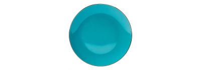 Plato porcelana turquesa 105 pulg