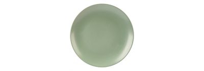 Plato porcelana verde 105 pulg