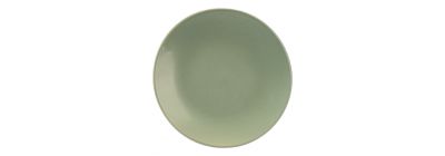 Plato porcelana verde 8 pulg