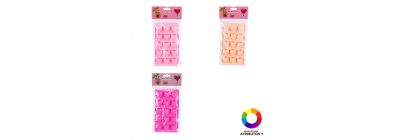 Molde silicón corazones 15 compart