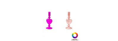 Candelabro corazón decorativo