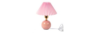 Lámpara creativa color rosa.