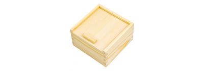 Caja madera beige