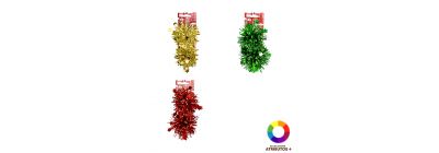 Pompón plástico decorativo estrellas