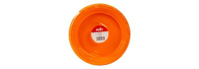 Plato plástico naranja 7pulg
