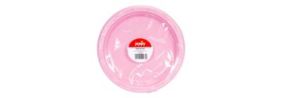 Plato plástico rosado bebé
