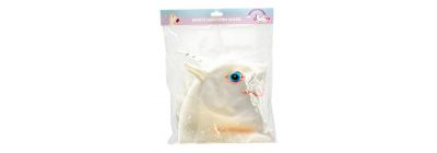 Máscara unicornio blanco