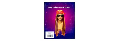 Disfraz retro rock hombres