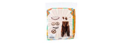 Disfraz hippie con accesorios