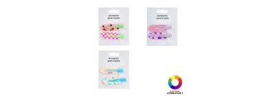 Prensas para cabello estampadas