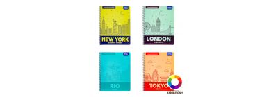 Cuaderno espiral tapa blanda