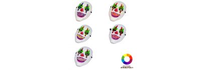 Máscara payaso con luz LED