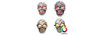 Máscara calavera con luz LED