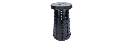 Banco plegable portátil 24cm negro