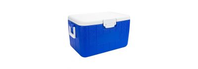 Hielera con relieve 30l azul blanco