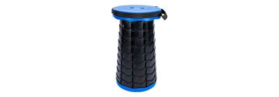 Banco plegable portátil 24cm azul negro