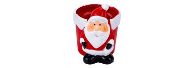 Maceta cerámica diseño Santa Claus